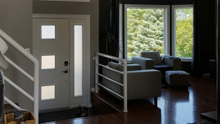 Photo of a new build with custom windows and doors